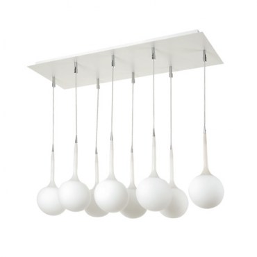 Люстра подвесная Lightstar 803080 GLOBO 8х40W White